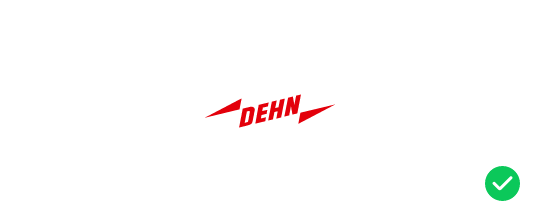 small DEHN logo red on white